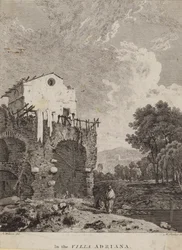 En la Villa Adriana, Italia